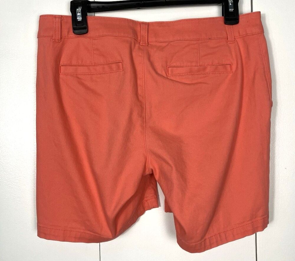 ANA Womens Coral Twill Shorts  Size 6 - Picture 7 of 7